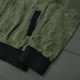 Vintage oil wax cloth baseball collar zipper jacket