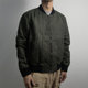 Vintage oil wax cloth baseball collar zipper jacket