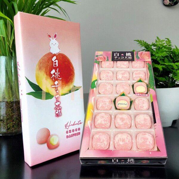 网红香港进口日本特产卡通小兔白桃大福饼麻薯休闲办公零食18枚入,淘宝优惠券,粉丝福利购,淘宝优惠卷