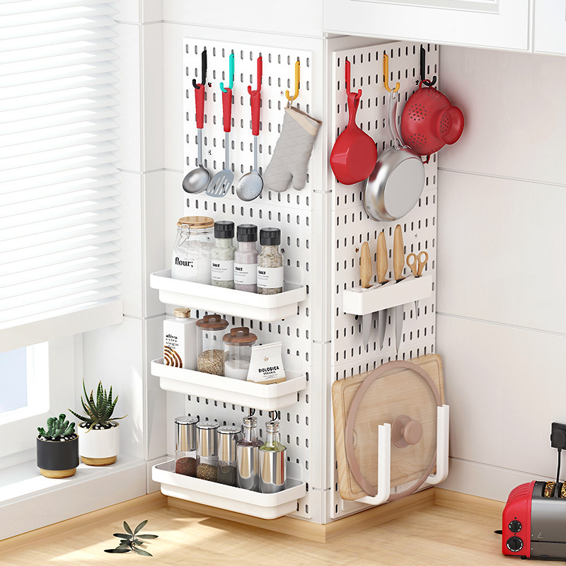 Wall rack perforated plate accessories punch-free hook