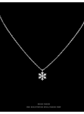 派对 网红小雪花choker脖颈链项链锁骨链配饰女洗澡带不掉色潮款