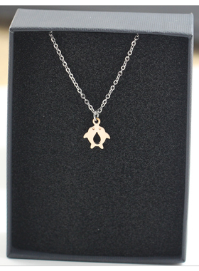 个性玫瑰金色幽灵项链ins甜酷创意嘻哈少女小众简约新款百搭链女