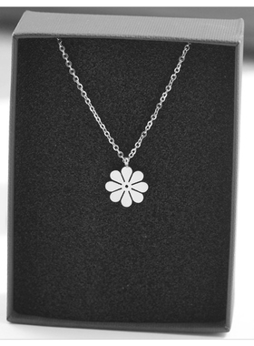 转运好运八叶花项链女2024新款爆款气质轻奢小众设计感锁骨链女潮
