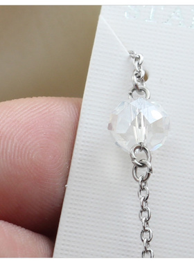 七夕礼物水晶项链爆款女轻奢高级百搭锁骨链新配饰洗不掉色防过敏