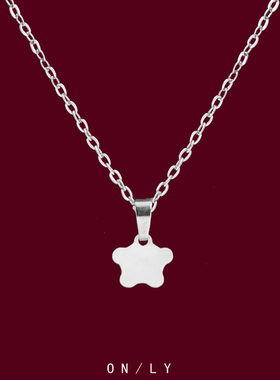 淑女款迷你小花低调个性项链女轻奢小众高级感锁骨链颈链配饰品E8