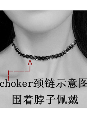 钛钢锁骨链女短款几何镂空花项链颈带项圈小众设计choker链不掉色