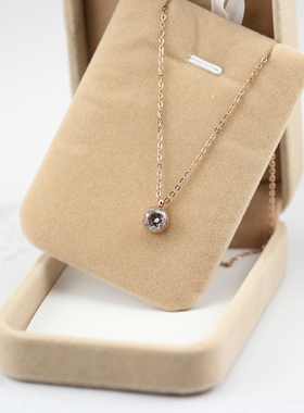 时尚风简约彩金14k气质女款项链