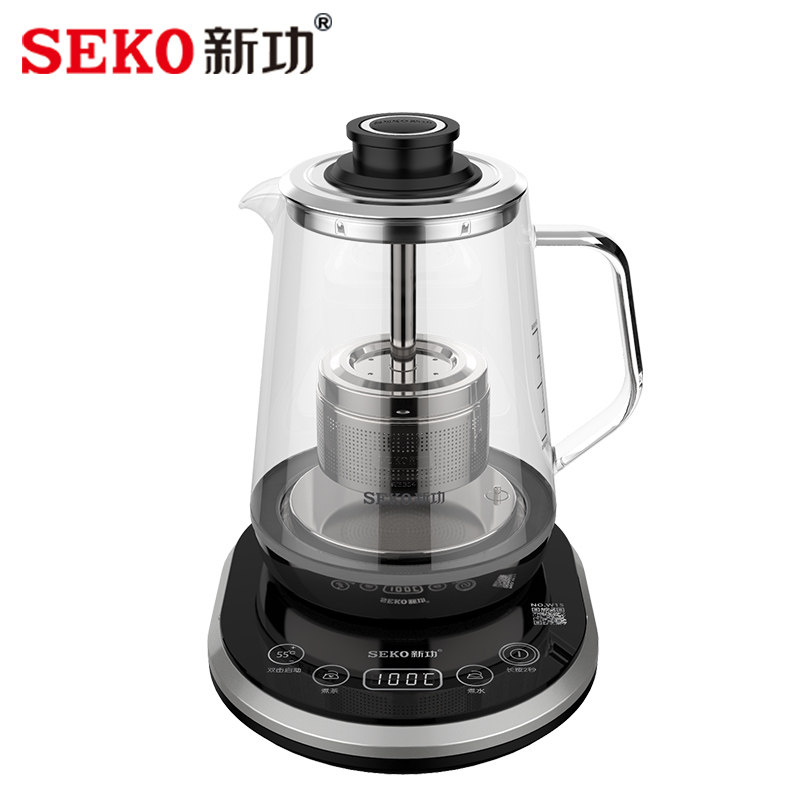 Seko/新功W15升降茶篮煮茶器家用玻璃养生壶冲泡花茶烧水壶电茶炉,淘宝优惠券,粉丝福利购,淘宝优惠卷