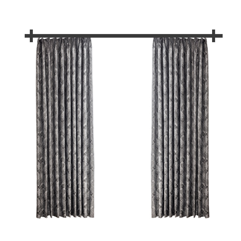 现代简约高温定型免熨烫100%遮光成品定制窗帘客厅卧室飘窗白色纱,淘宝优惠券,粉丝福利购,淘宝优惠卷