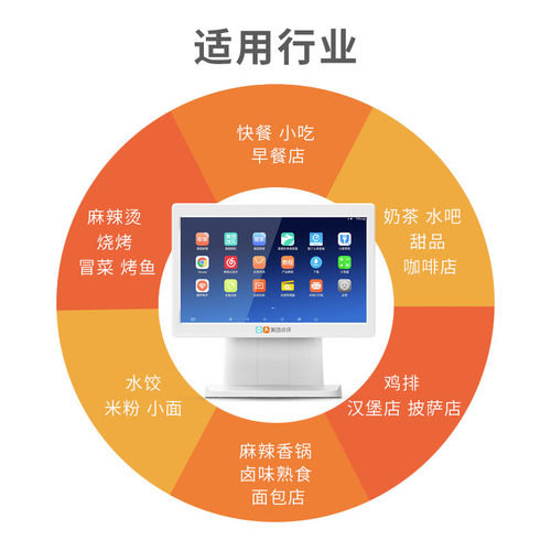 美团收银机收银系统餐饮零售商用超市收银机一体机扫码点餐点单机 - 图1
