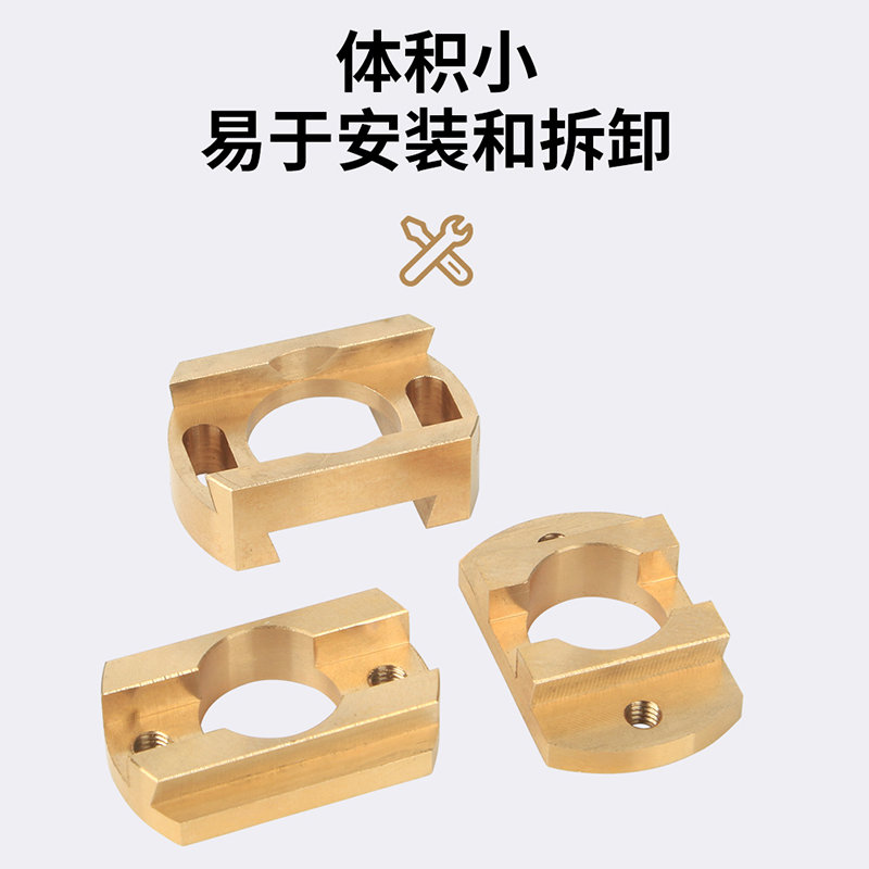 3d打印机配件 Z轴T8丝杆稳定黄铜螺母联轴器耦合器减纹修正Ender3-图0