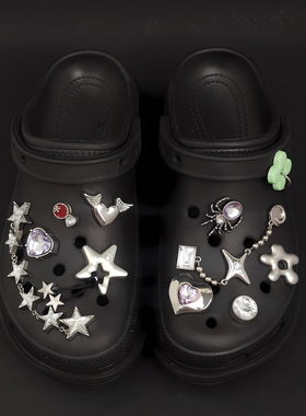 搭配crocs洞洞鞋鞋花装饰鞋扣