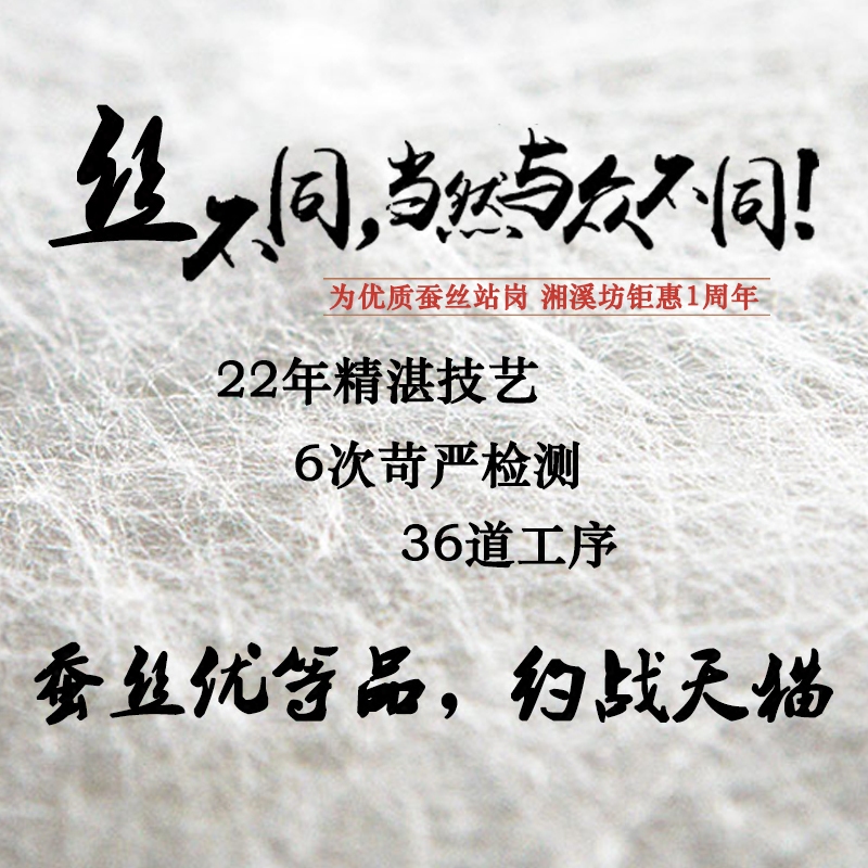 湘溪坊双宫100桑蚕丝被子母双人被芯手工儿童春秋被子冬夏凉空调