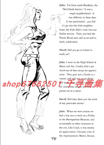 美漫画家速写草图集 John Buscema Sketchbook 2001漫画素材 - 图0