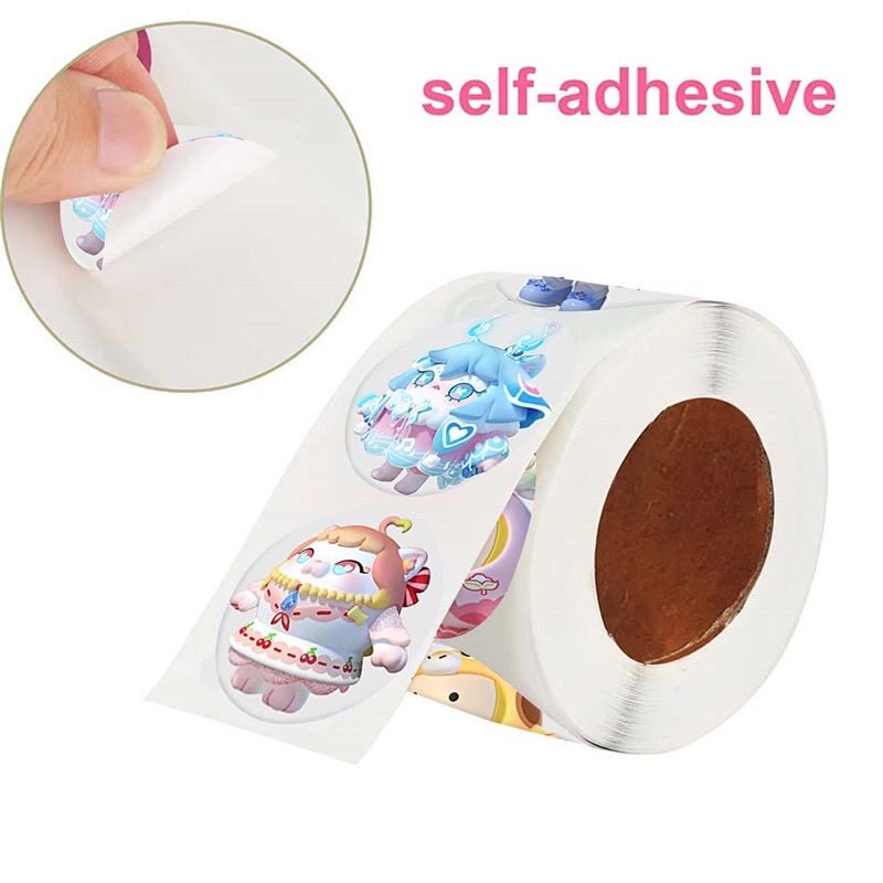 ‌蛋仔派对皮肤500贴/卷蛋仔派对新皮肤贴纸儿童卡通小女孩玩具手帐装饰标签贴画