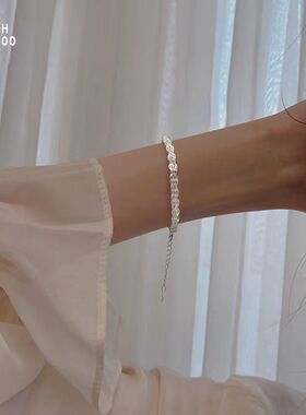 纯银三生三世的爱情故事诉说不完的情愫凤尾链凤为恋雪花银熟银