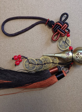 纯铜开口葫芦车内挂饰挂件汽车平安家居招财摆件