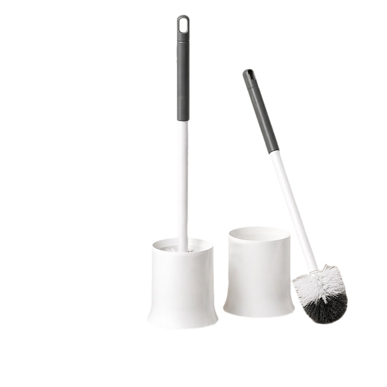 Cleaning toilet brush household base toilet brush no dead angle toilet brush round head no punching source factory