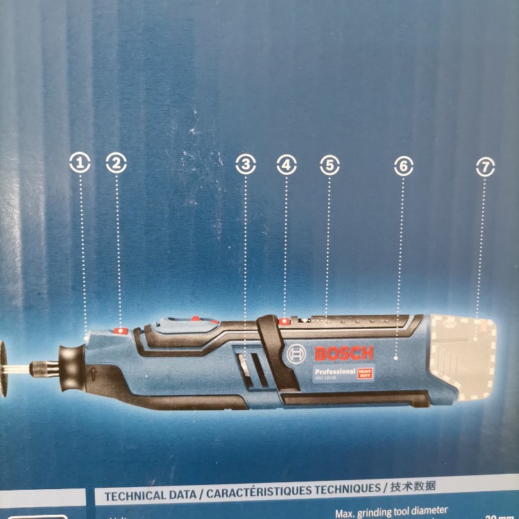 BOSCH博世GRO12V-35充电家用电磨机小型打磨切割雕刻手持直磨机 - 图2