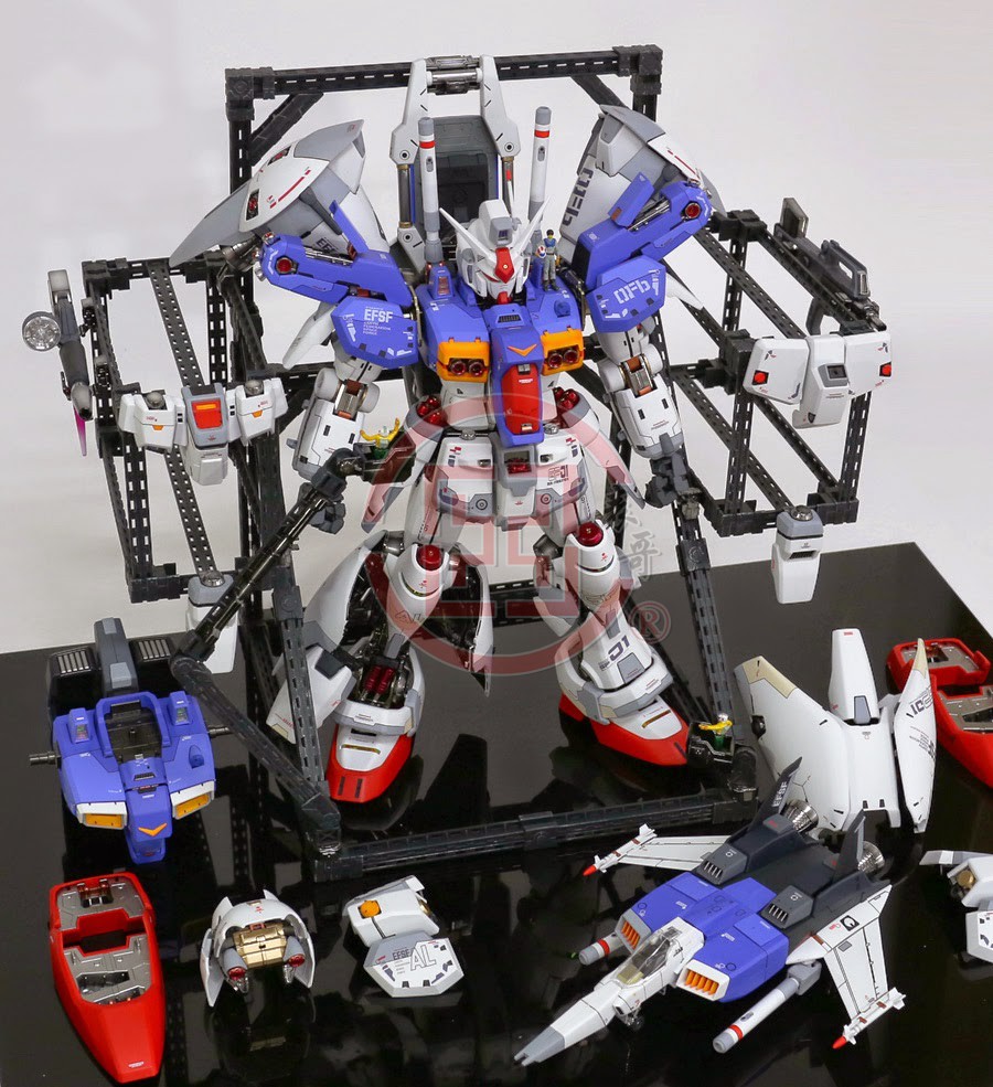 现货日本万代 PG GP01试作机 1号机 RX-78 Fb高达带整备架-图2