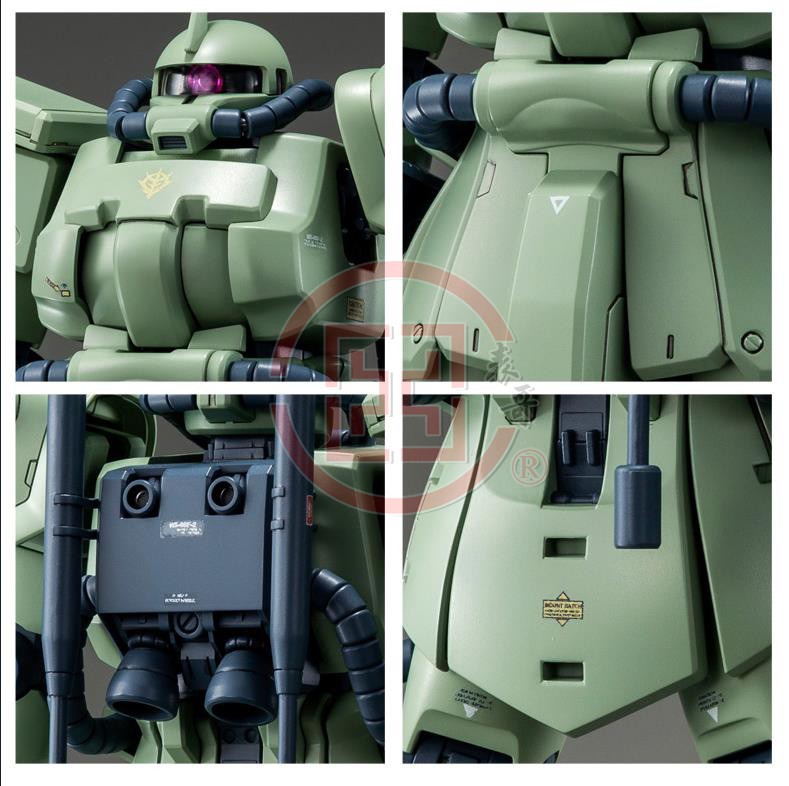 现货日本万代 PB限定 MG MS-06F-2绿扎古比达少将机高达-图3