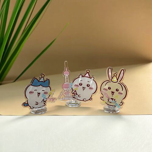 桌面亚克力牌卡牌支架迷你粘夹徽章夹子广告牌支架diy个性展示架 - 图2