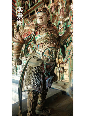 平遥双林寺韦陀像文创砖雕摆件