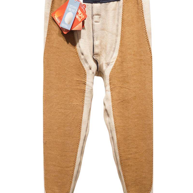 兄华加绒加厚高腰保暖裤98769大贴片加绒男士驼绒保暖裤秋裤棉裤