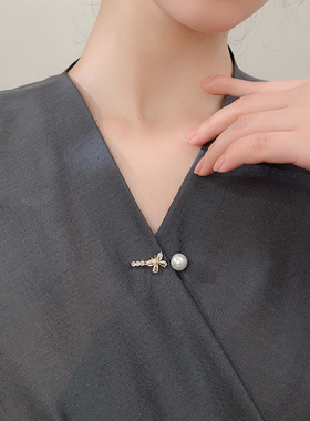 珍珠胸针高档女奢华潮可爱日系