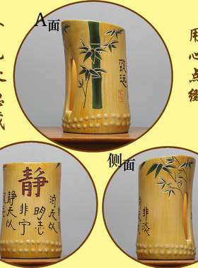 新中式竹节中国风抽纸盒立式圆筒