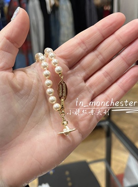 VIVIENNE WESTWOOD西太后经典立体土星SIMONETTA珍珠项链男女百搭