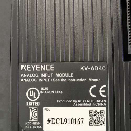 基恩士KV-AD40 模拟量输入模块  功能 拆[议] - 图0