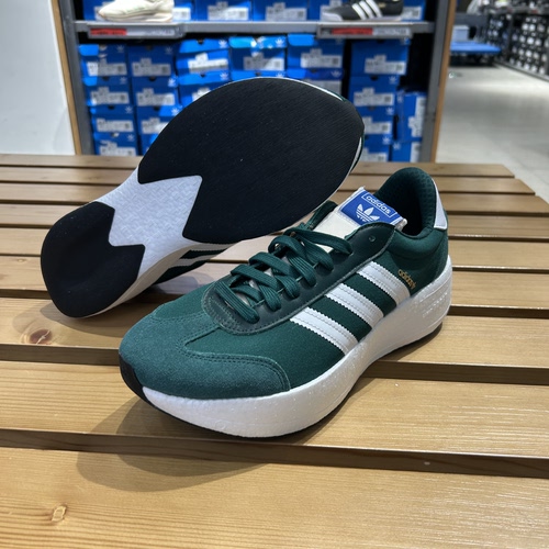 Adidas/三叶草男女款厚底boost缓震系带耐磨轻便休闲鞋JH9647 - 图0