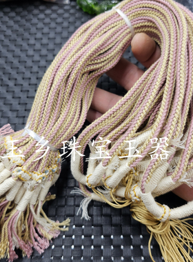 可调节粗款棉线挂件绳