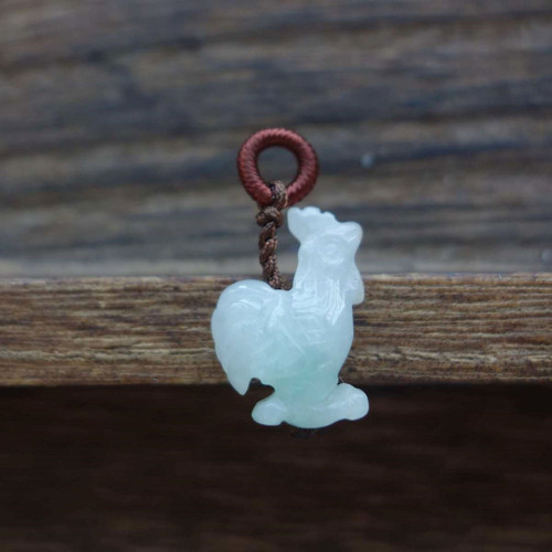 翡翠生肖小滴溜小提溜 DIY饰品玉吊坠小猪兔羊虎马狗龙鼠猴蛇鸡牛 - 图0