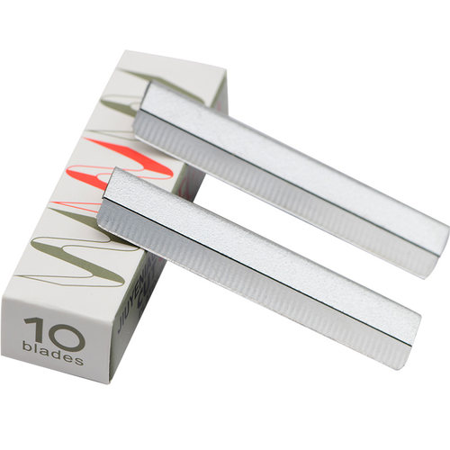 100片装专业纹绣化妆师专用修眉刀片不锈钢刮眉刀剃毛刀修眉刀架 - 图3