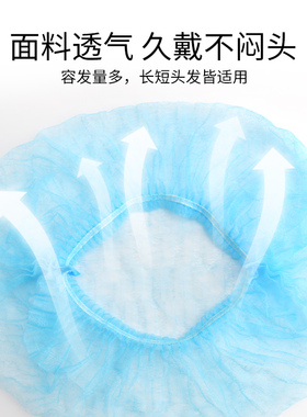 100个一次性纹绣师透气头套帽子