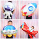 61 Children's Day birthday party decoration balloon 4D three-dimensional standing astronaut rocket space cartoon inflatable balloon