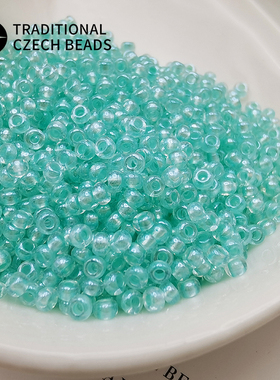 进口宝仕奥莎独角兽珠光玻璃米珠