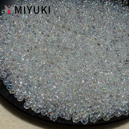 日本进口御幸米珠250透明幻彩1.5mm/2mm圆珠百搭刺绣散珠串珠材料 - 图2
