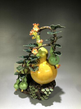 石湾公仔摆件陶瓷装饰品葫芦