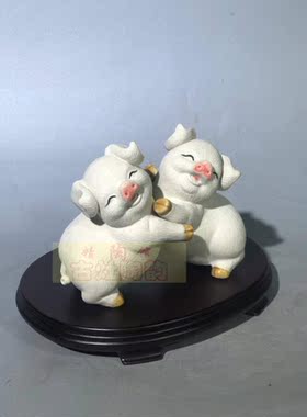客厅酒柜摆件可爱生肖小猪