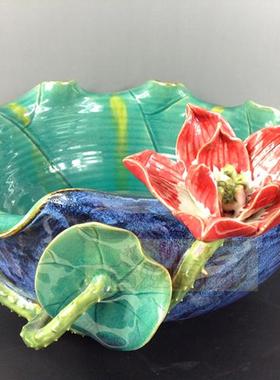 客厅书房招财摆件荷花盆