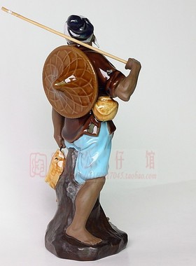 客厅书房小摆件渔翁欢唱渔归