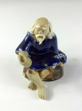 陶瓷石湾公仔盆景鱼缸摆件工艺品