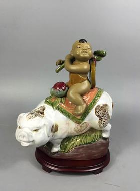 客厅摆件童子招财进宝生肖猪