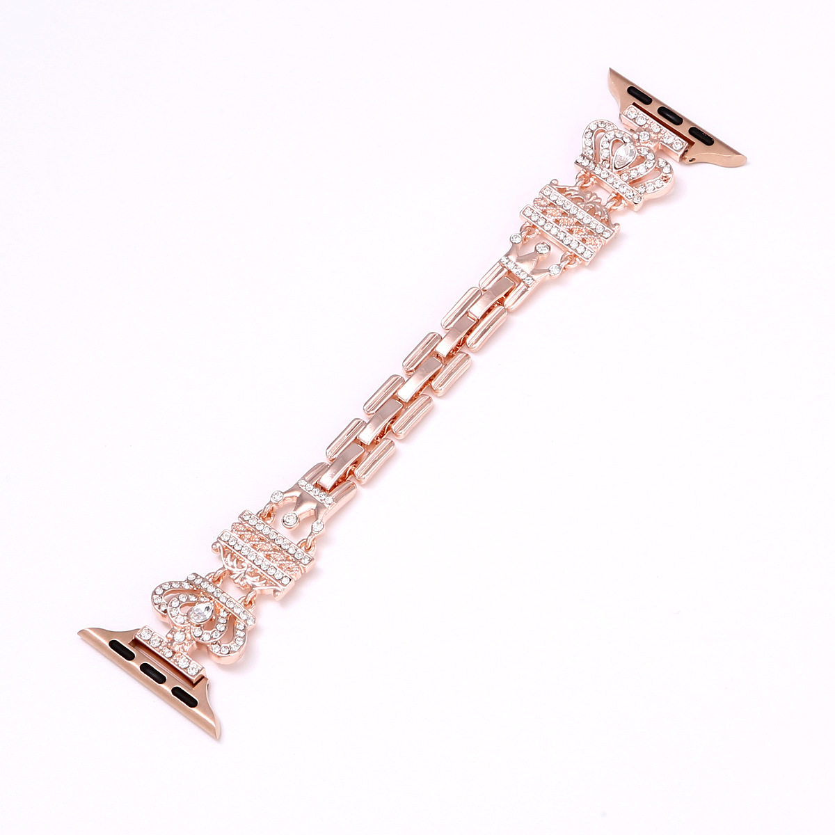 新款皇冠镶钻金属表带适用苹果Apple手表腕带iwatch56789SE表带,淘宝优惠券,粉丝福利购,淘宝优惠卷