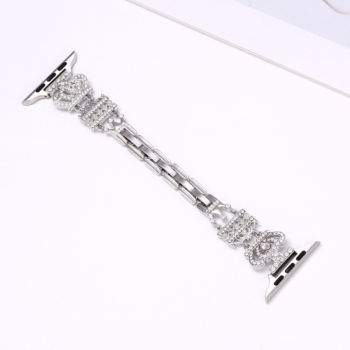 新款皇冠镶钻金属表带适用苹果Apple手表腕带iwatch56789SE表带,淘宝优惠券,粉丝福利购,淘宝优惠卷