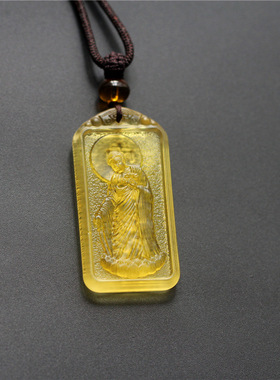 方牌琉璃接引佛吊坠项链男女挂件