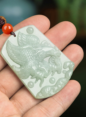 天然缅甸a货翡翠大展宏图玉石